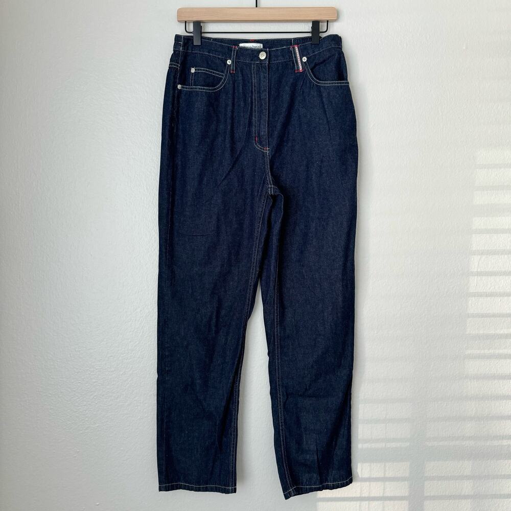 Vintage Drapers & Damons Women Dark Wash Jean Hi-Rise Straight Leg Denim Size 10